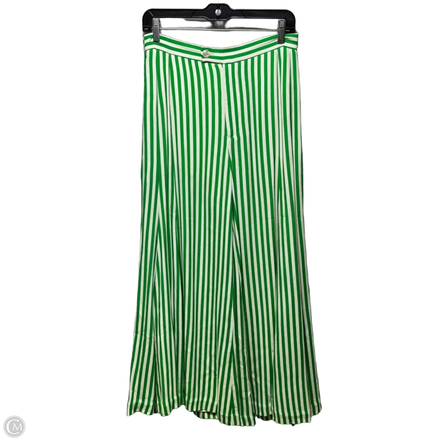 Wide Leg Pants By Anthropologie In Striped Pattern, Size: 4
