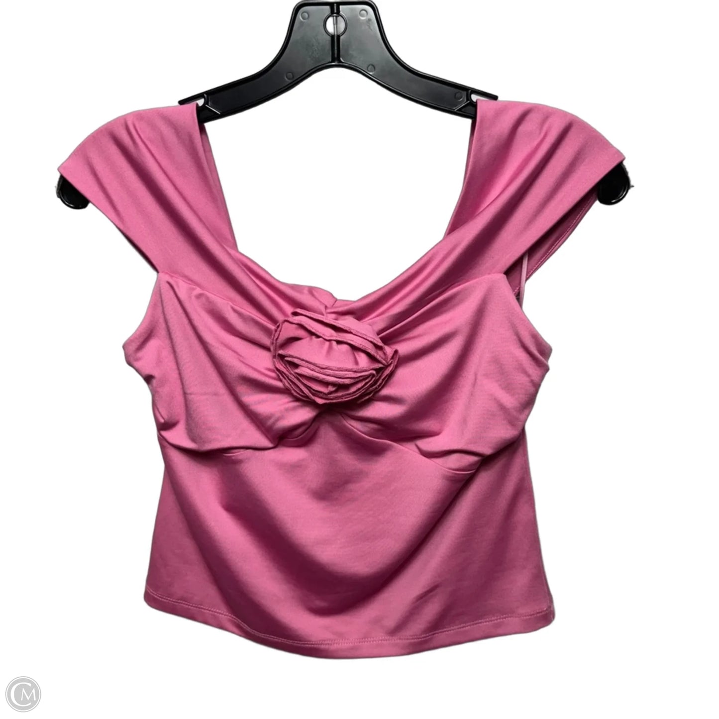 Top Sleeveless By GB In Pink, Size: M