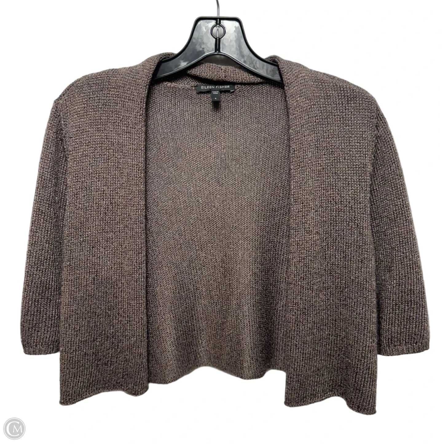 Silk Blend Bolero By Eileen Fisher In Brown, Size: M