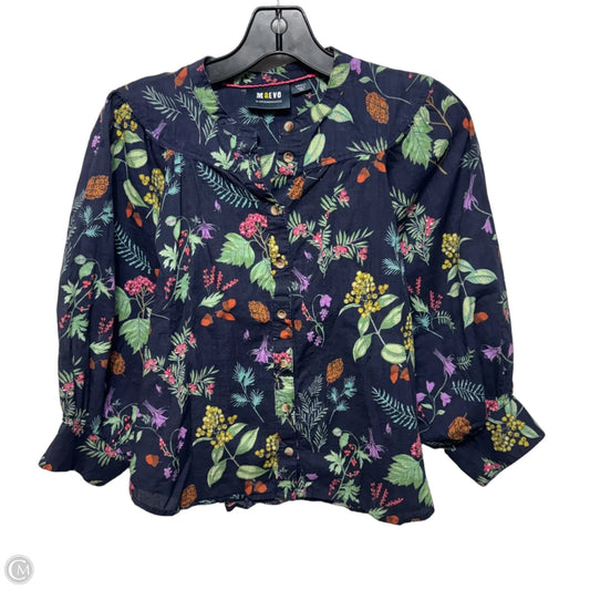 Top Short Sleeve By Maeve In Floral Print, Size: S