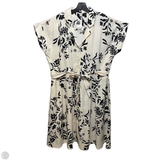 Dress Casual Maxi By Cato In Black & Cream, Size: 22/24