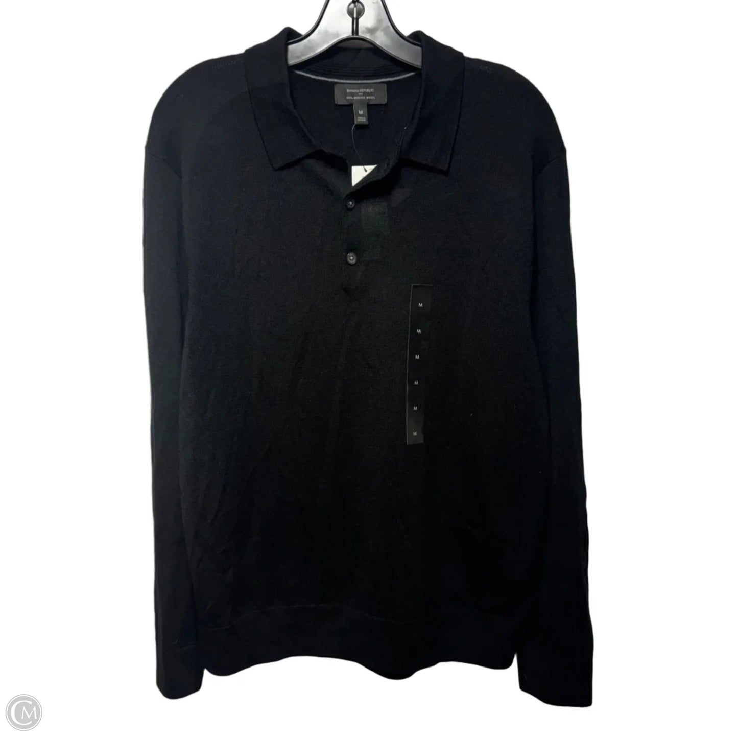 Merino Wool Sweater By Banana Republic In Black, Size: M