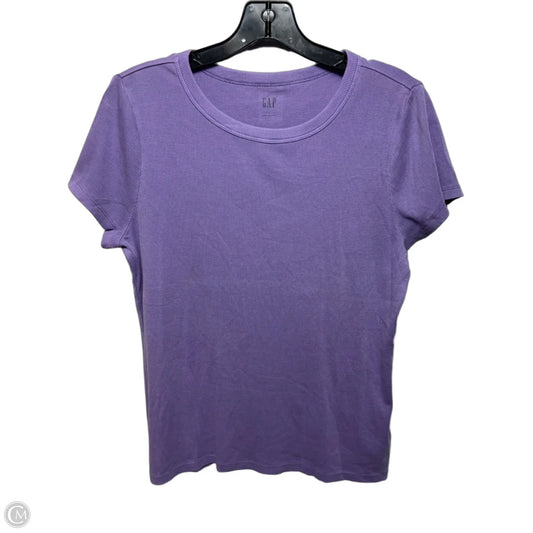 Top Short Sleeve By Gap In Purple, Size: L