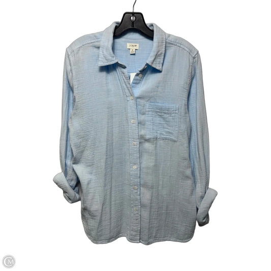 Top Long Sleeve By J. Crew In Blue, Size: M