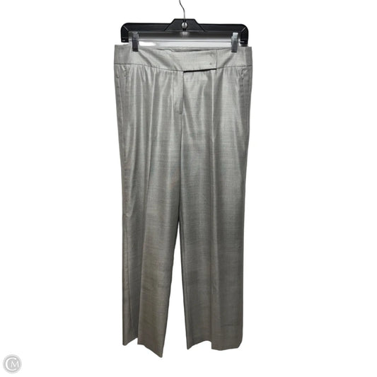 Wool-Silk Blend Pants Dress By Akris In Silver, Size: 6