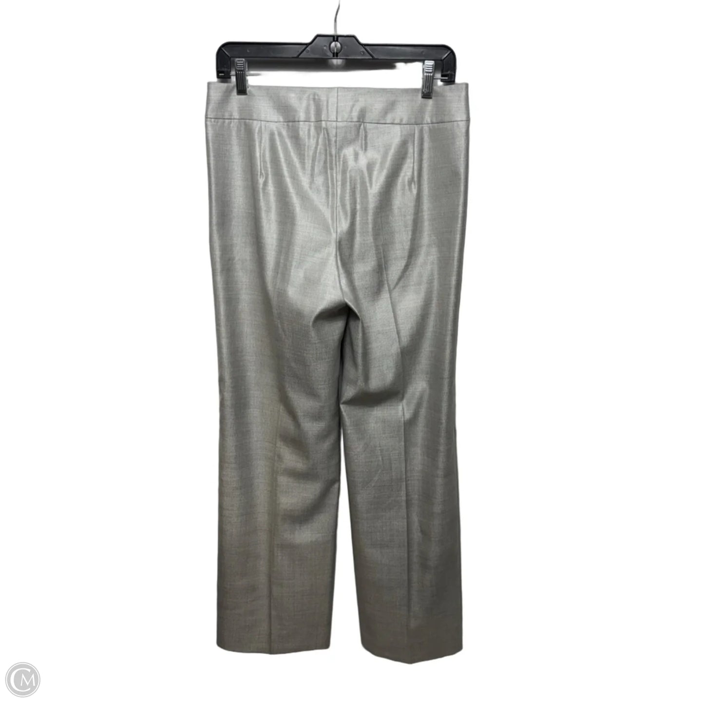 Wool-Silk Blend Pants Dress By Akris In Silver, Size: 6