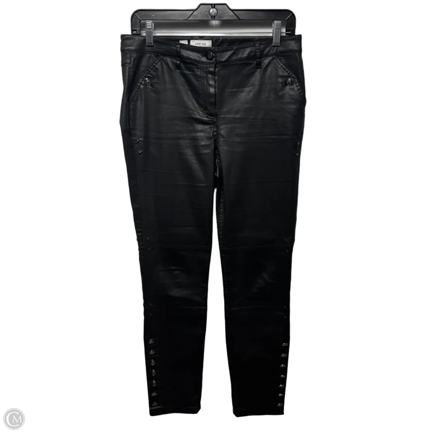 Studded Pants By Per Se In Black, Size: 4
