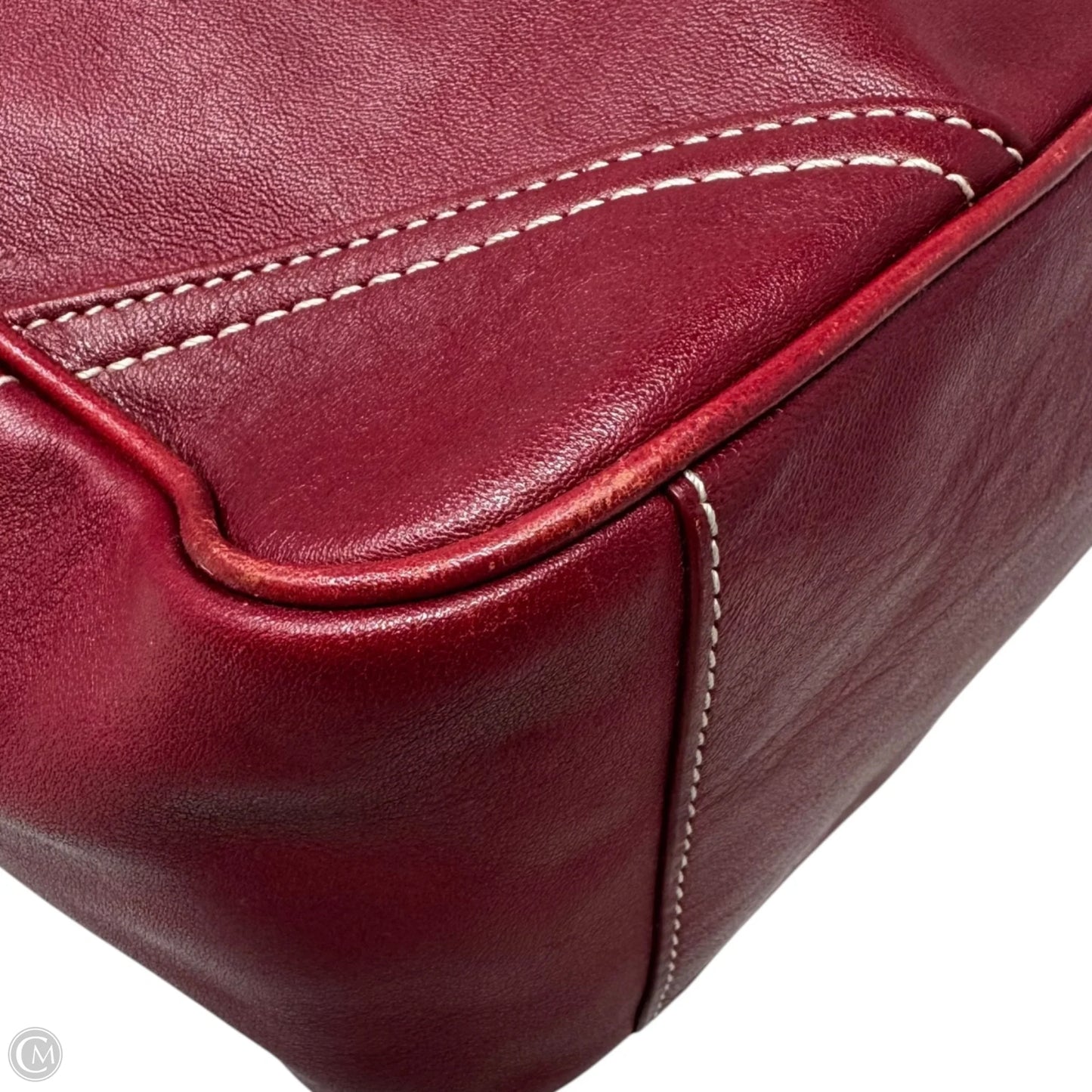 Vintage Gallery Leather Tote Designer By Coach, Size: Large