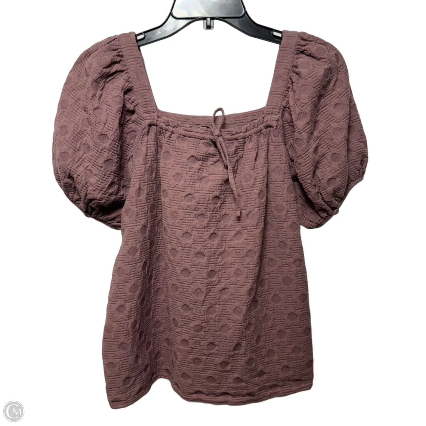 Top Short Sleeve By Madewell In Mauve, Size: M