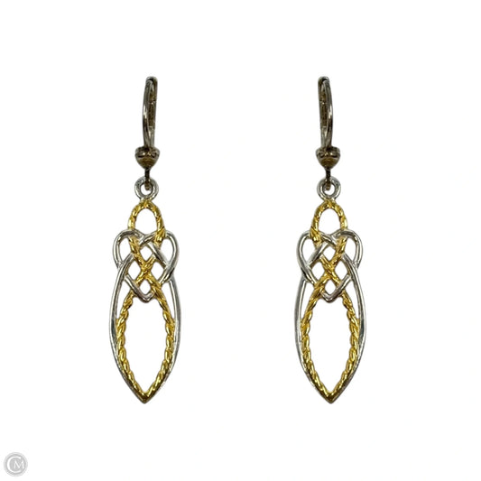 Irish Knot Two Tone Dangle Earrings