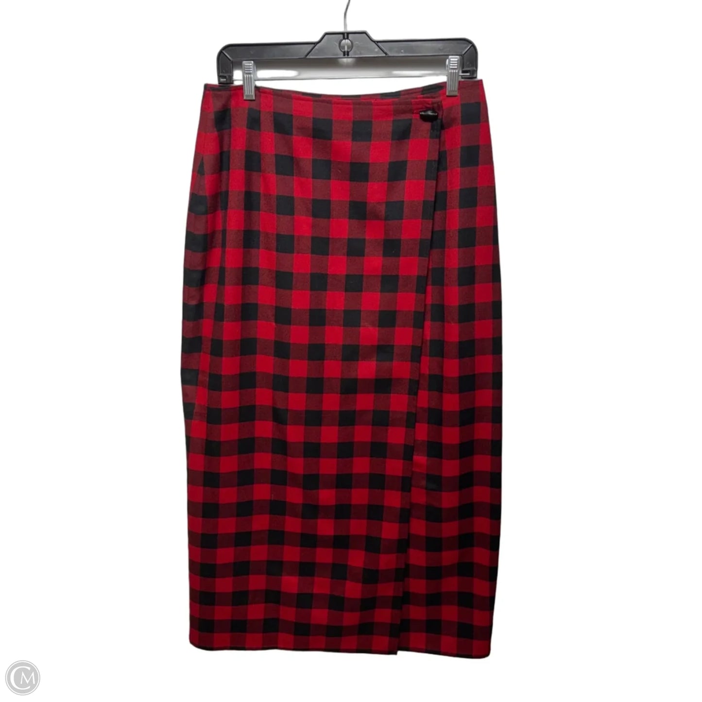 Skirt Maxi By Liz Claiborne Sport In Checkered Pattern, Size: 10