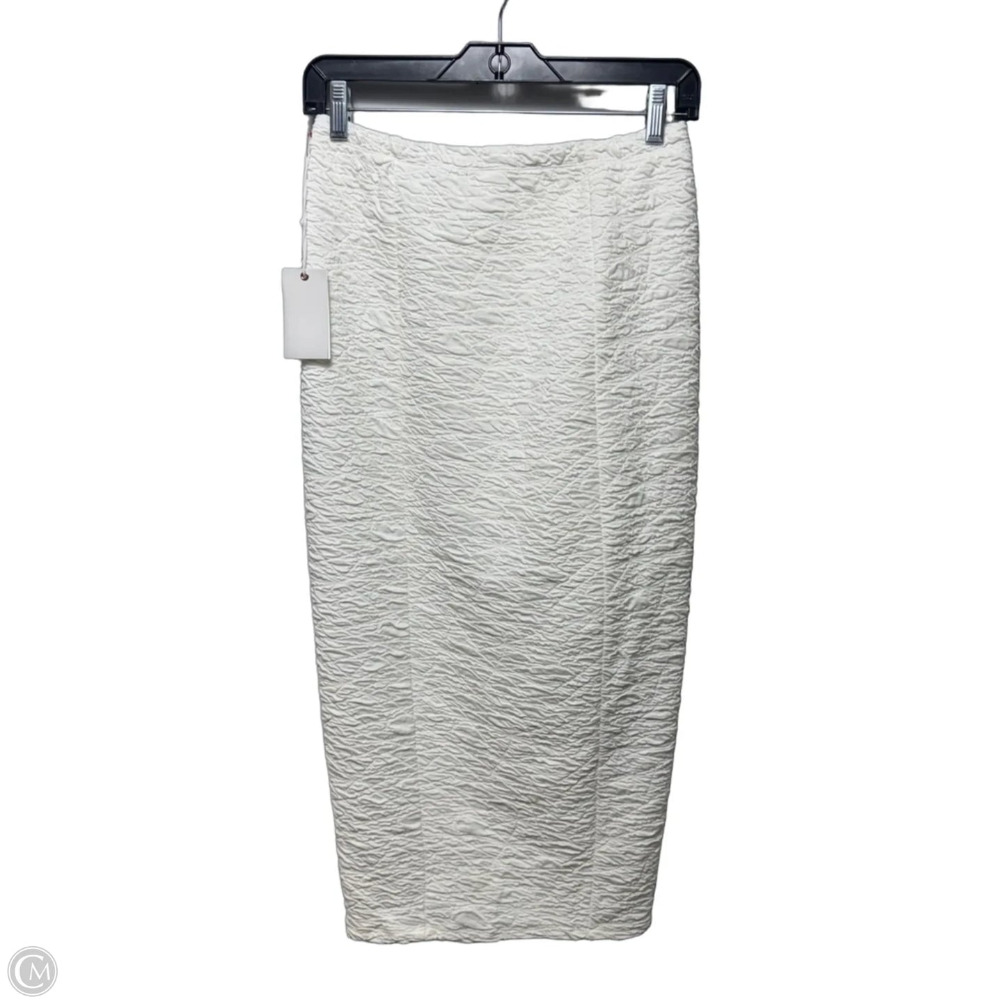 Crinkle Skirt Midi By Good American In White, Size: M