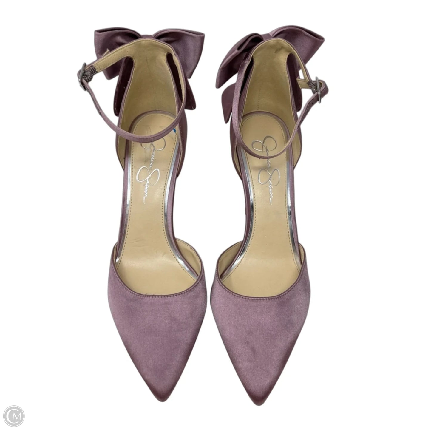 JP Polla Stiletto Satin Bow Pumps  By Jessica Simpson In Pink, Size: 8