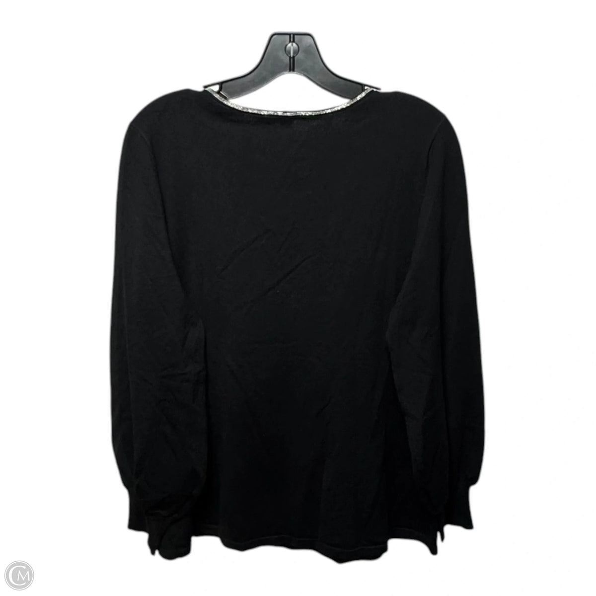 Pullover Sweater By Chicos In Black, Size: 12