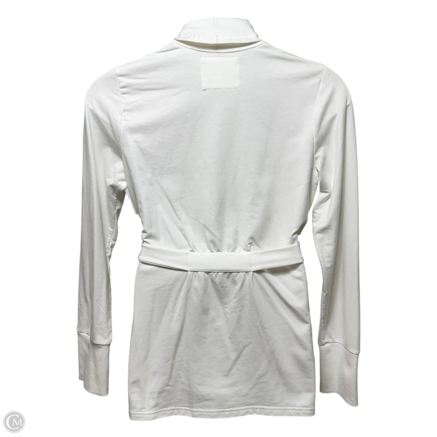 Caspian Wrap Sweater Cardigan Designer By Luxletic by Lilly Pulitzer In Resort White, Size: L