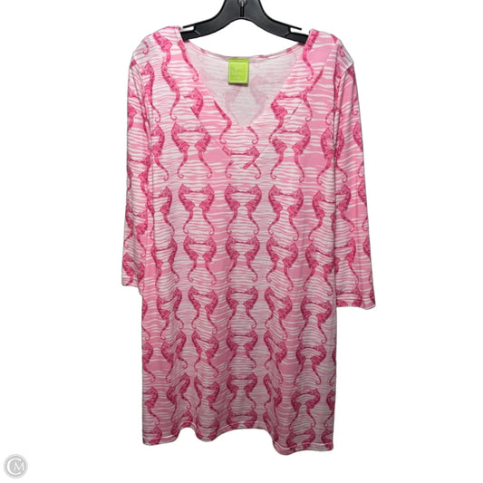 Dress Casual Short By Addie Addison In Seahorse Print, Size: L