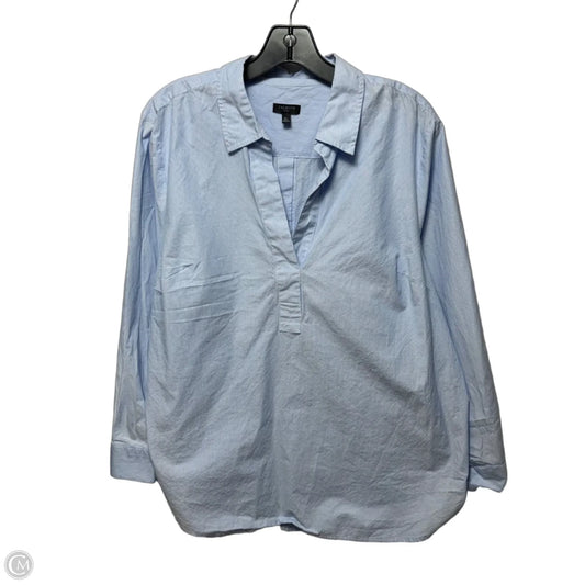 Top Long Sleeve By Talbots In Striped Pattern, Size: Xl Petite