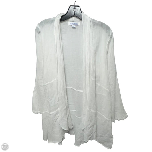 Duster Top Long Sleeve By April Carnell In White, Size: S