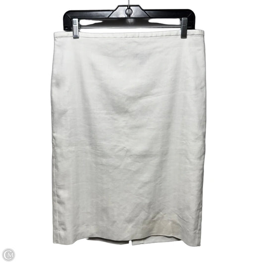 Skirt Midi By Ann Taylor In White, Size: 10