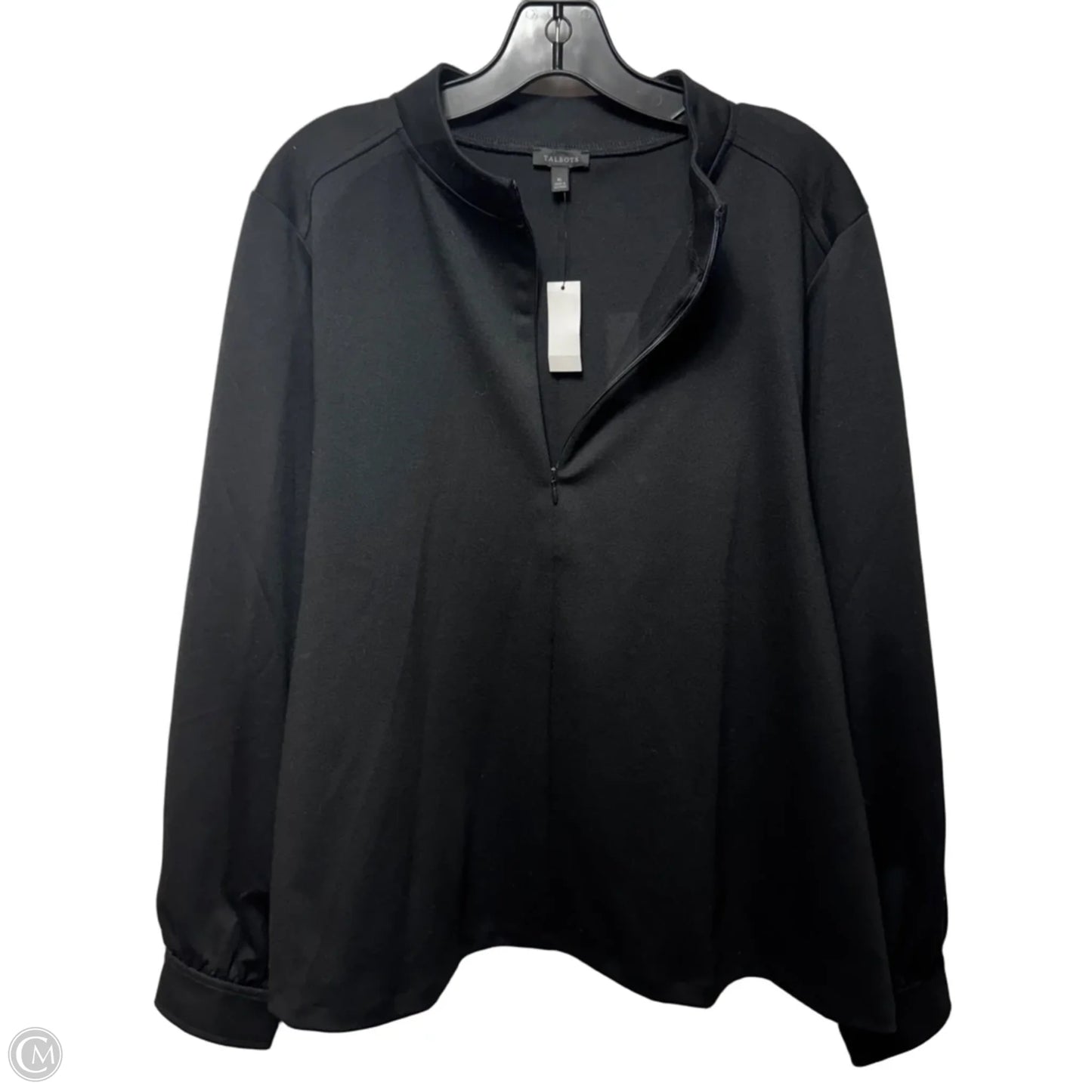 Top Long Sleeve By Talbots In Black, Size: Xl
