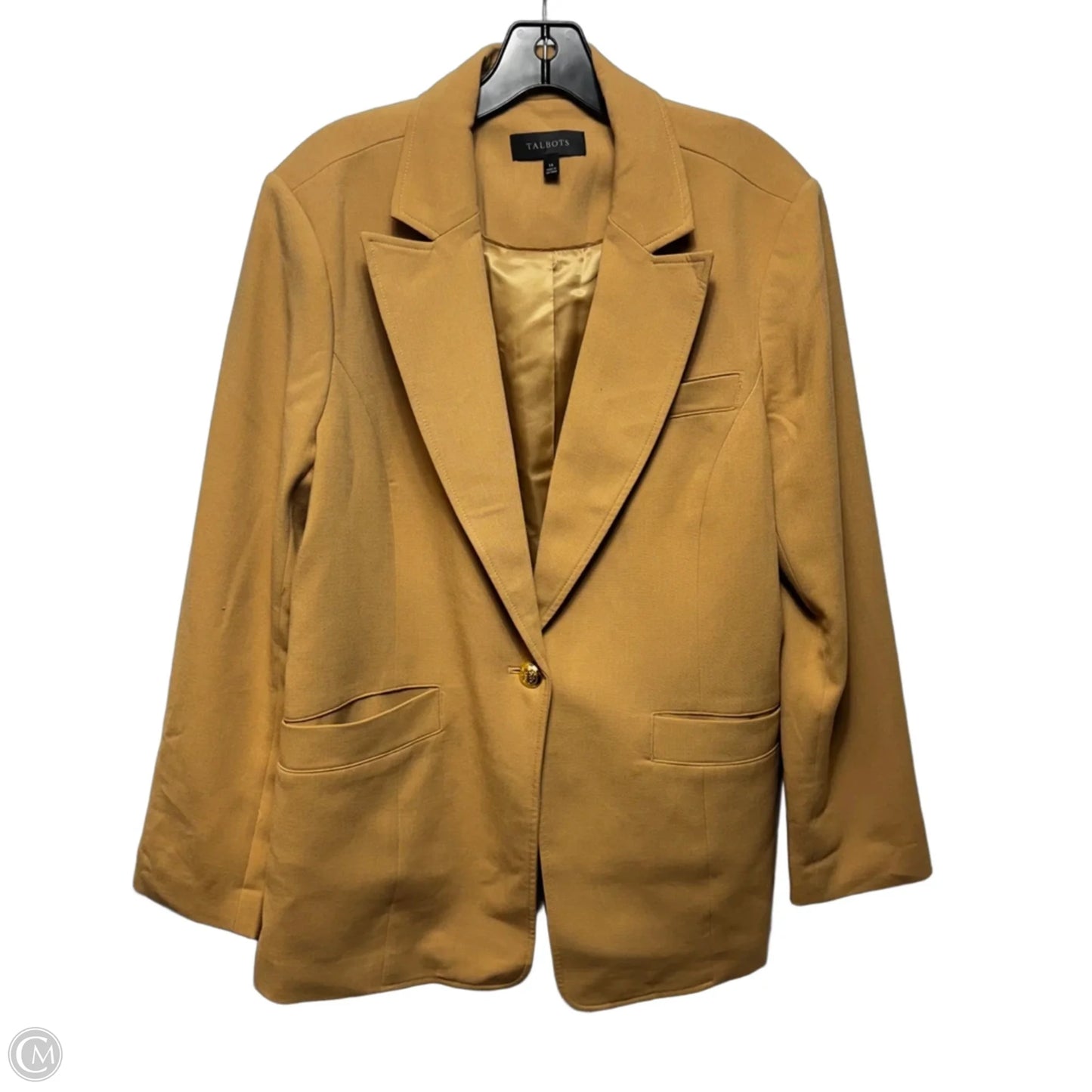 Blazer By Talbots In Tan, Size: 14