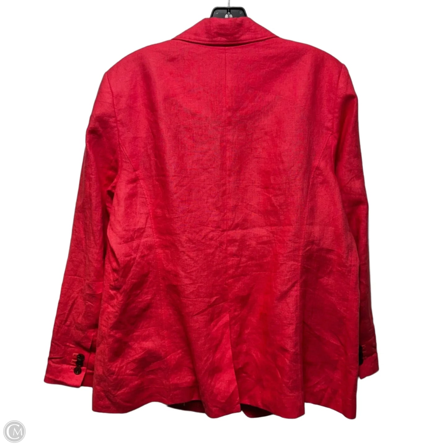 Linen Blazer By Talbots In Coral, Size: 16
