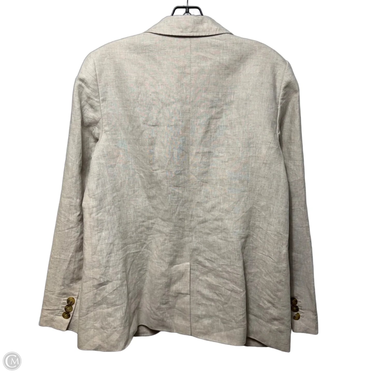 Linen Blazer By Talbots In Tan, Size: 10