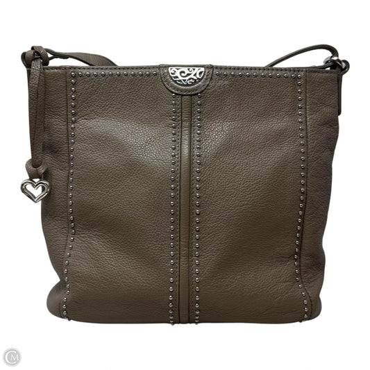 Studded Handbag Leather By Brighton, Size: Medium