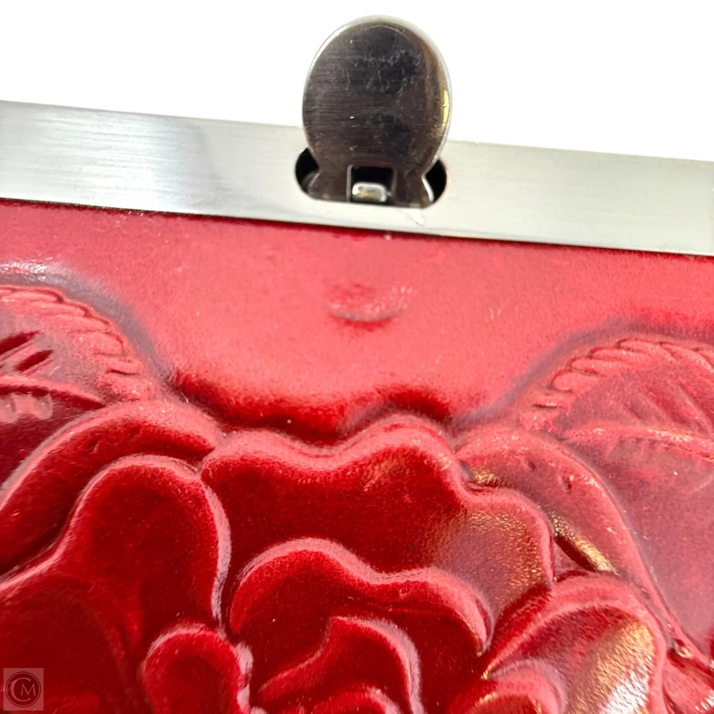 Cauchy Tooled Leather RFID Wallet Designer By Patricia Nash, Size: Large