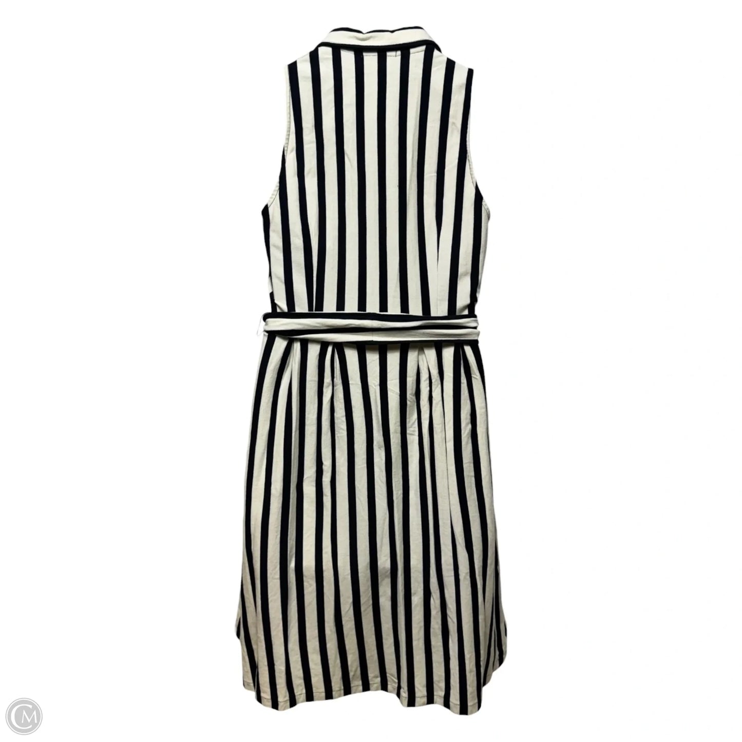 Dress Casual Midi By Maeve In Striped Pattern, Size: M