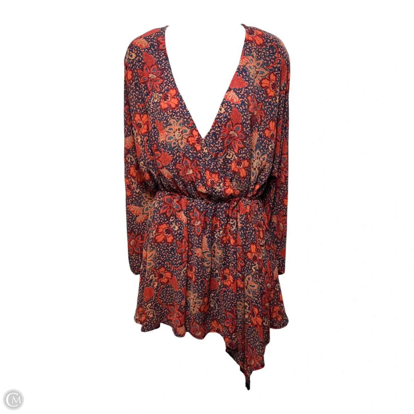 Teegan Floral Long Sleeve Minidress By Free People In Floral Print, Size: XS