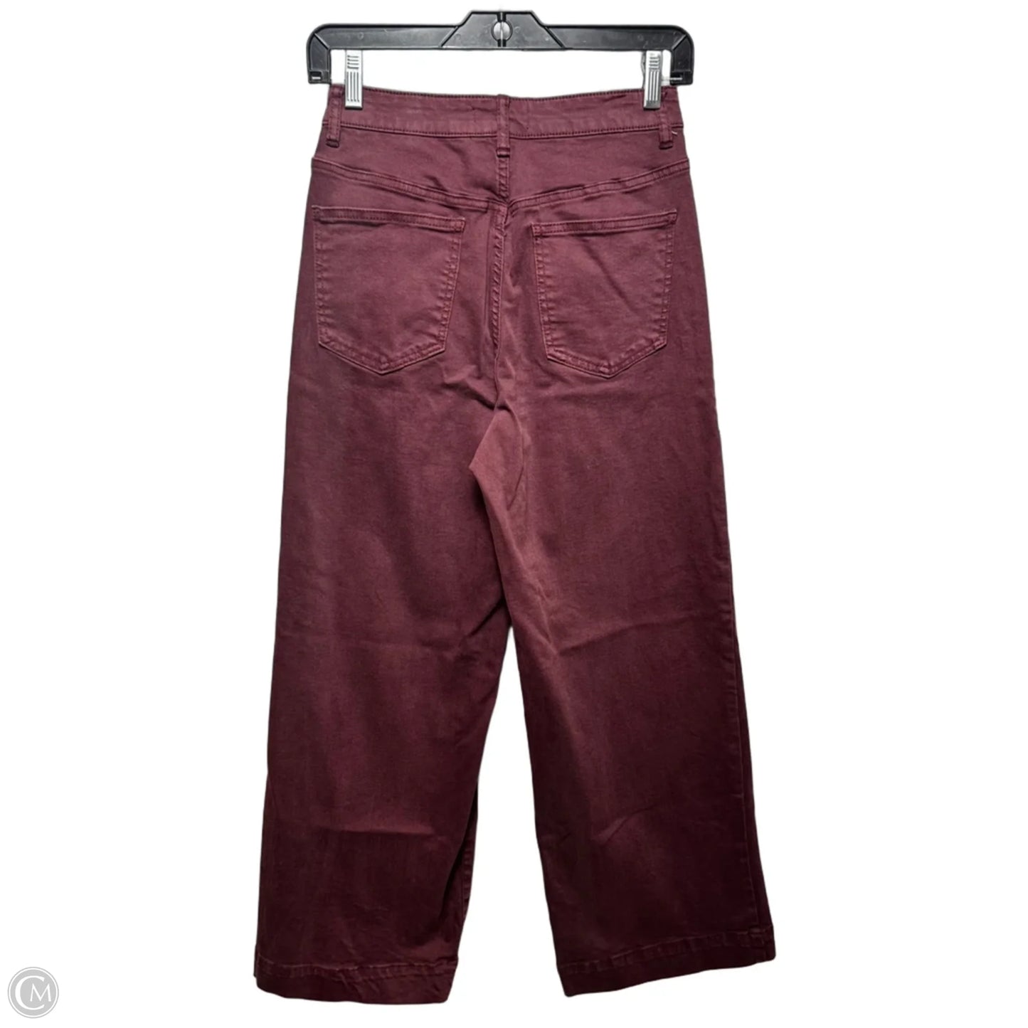 Jeans Wide Leg By Oat In Maroon, Size: 2/26