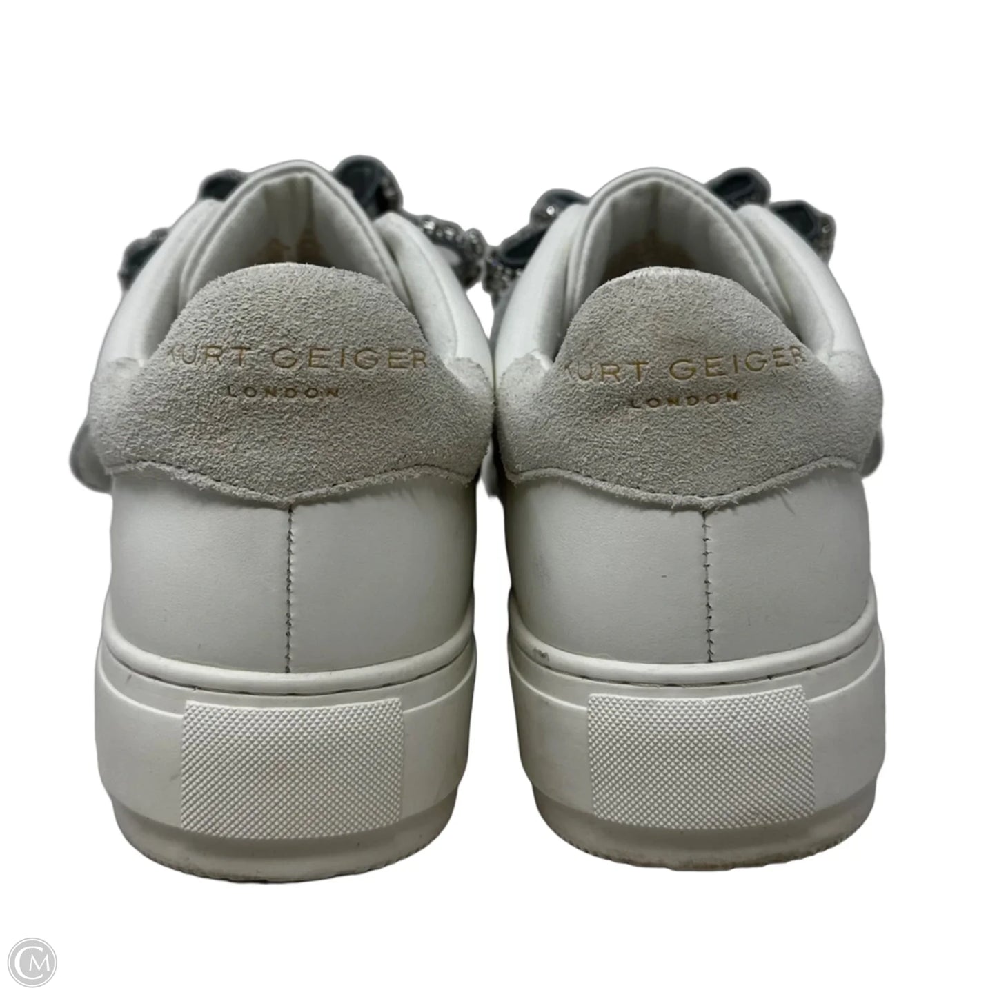 Laney Bow Trainers Shoes Designer By Kurt Geiger In White, Size: 11 (42)