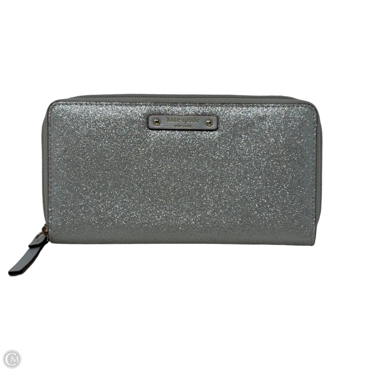 Kenzie Boxed Glitter Continental Wallet Designer By Kate Spade, Size: Large