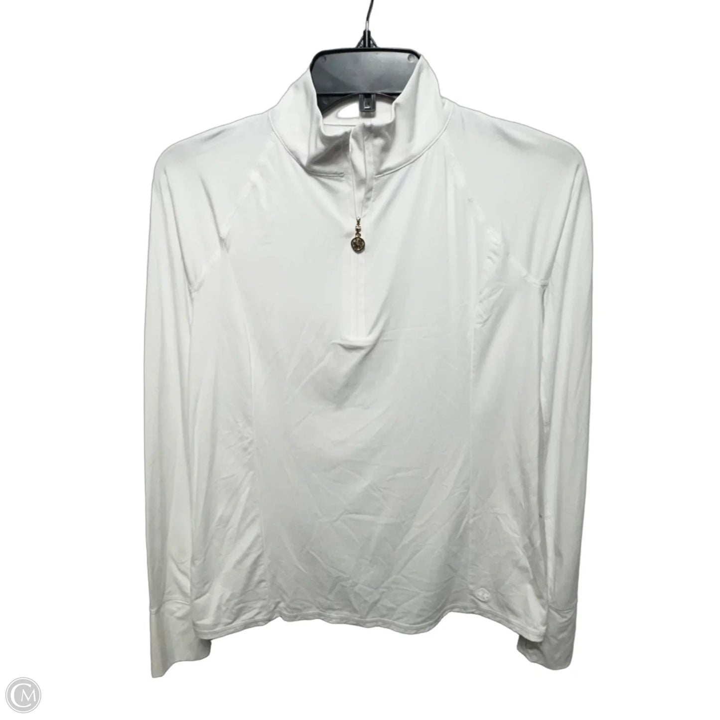 Marion Half-Zip Sunguard Top Designer By Luxletic Lilly Pulitzer In White, Size: XS