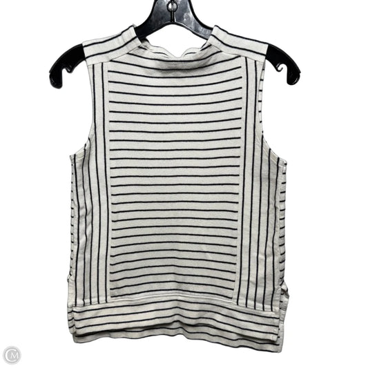Knit Top Sleeveless By Madewell In Striped Pattern, Size: Xs