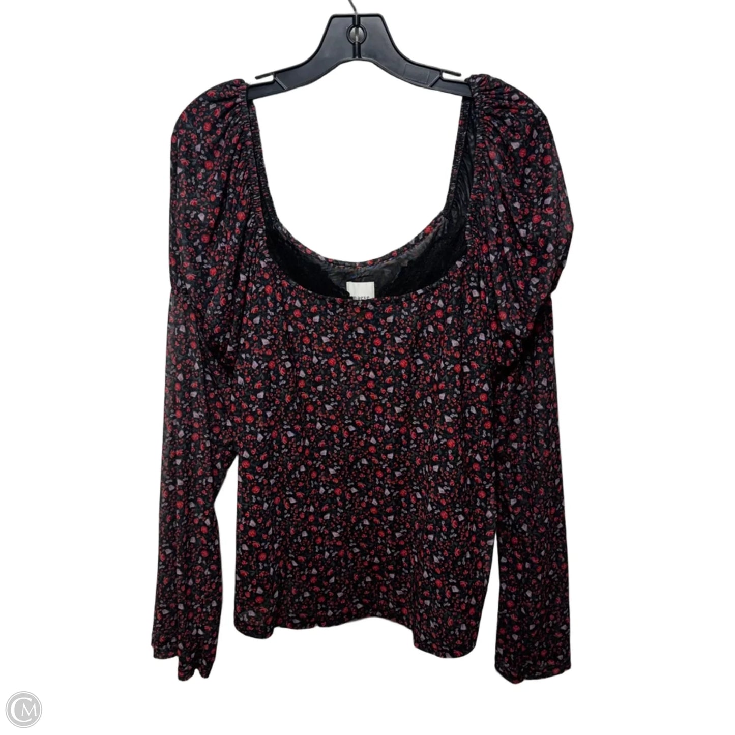 Top Long Sleeve By Maeve In Floral Print, Size: 3x