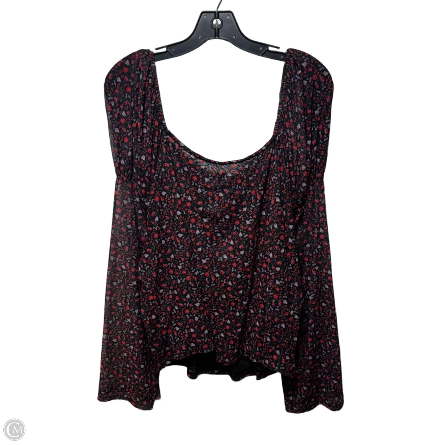 Top Long Sleeve By Maeve In Floral Print, Size: 3x