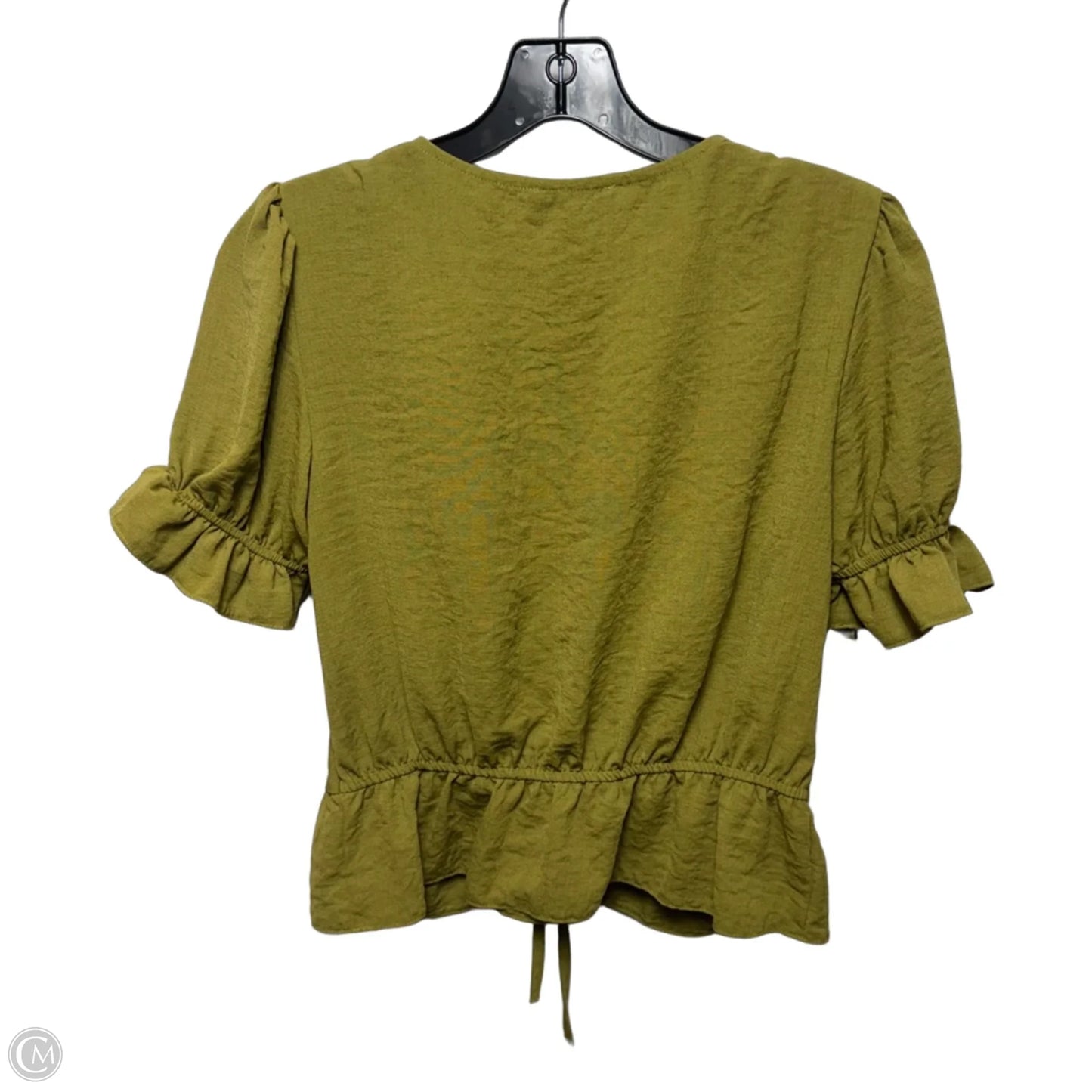 Top Short Sleeve By Top Shop In Green, Size: 4