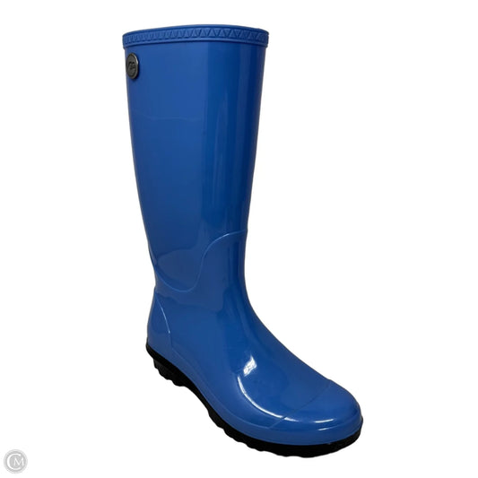Shaye Rain Boots Designer By Ugg In Blue, Size: 7