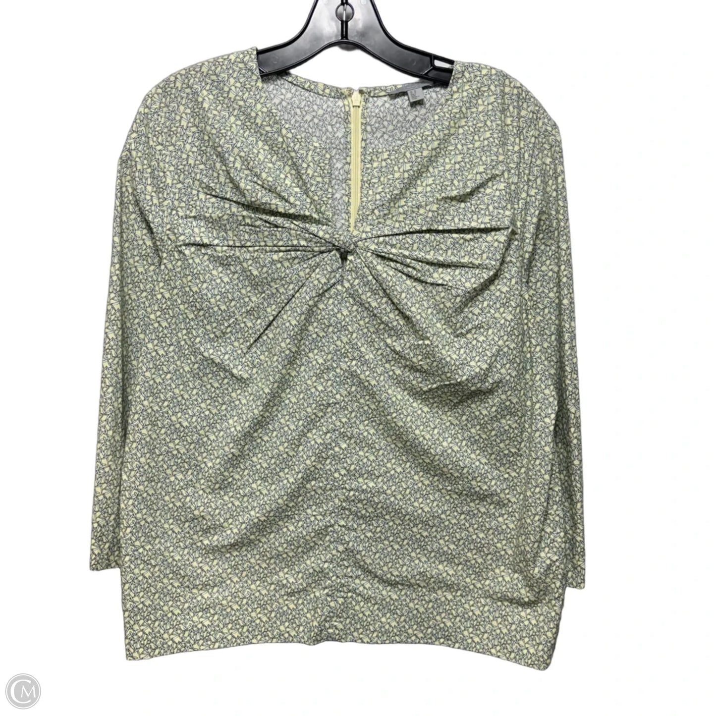 Top Long Sleeve By Cos In Grey & Yellow, Size: 10