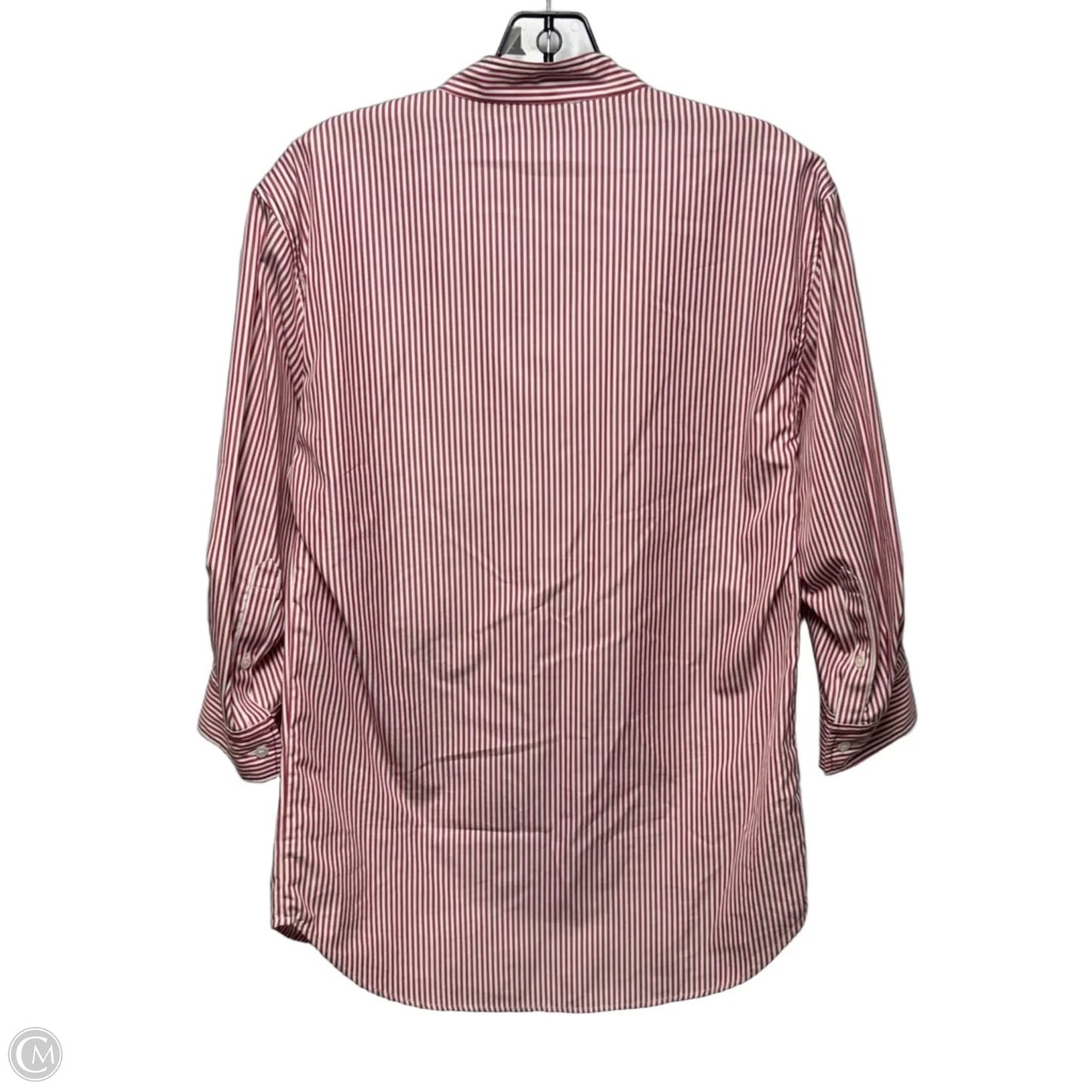 Cotton Popover Shirt Designer By Sandro In Striped Pattern, Size: 4 (1)