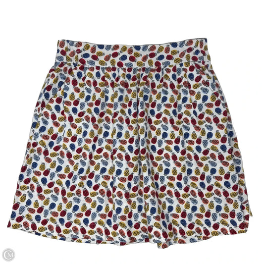 Linen Blend Pineapple Skirt Mini & Short By Loft In Multi-colored, Size: Xsp