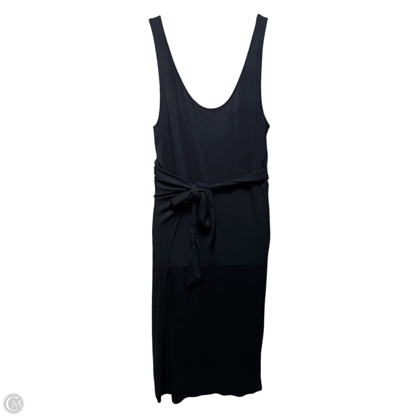 Sleeveless Faux Wrap Dress By Vince In Black, Size: XL