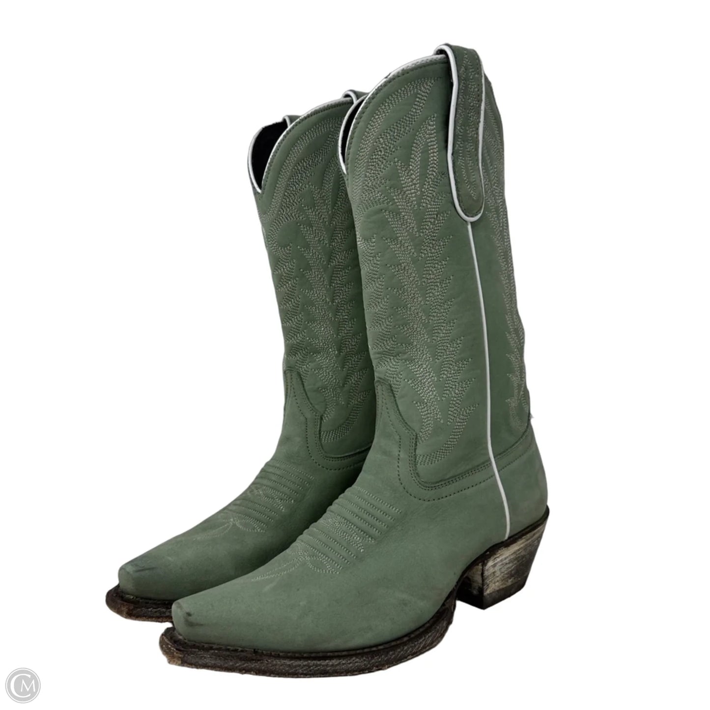 Arkansas Ciel Snip Toe Western Boots By Caborca Silver by Liberty Black In Green, Size: 7.5