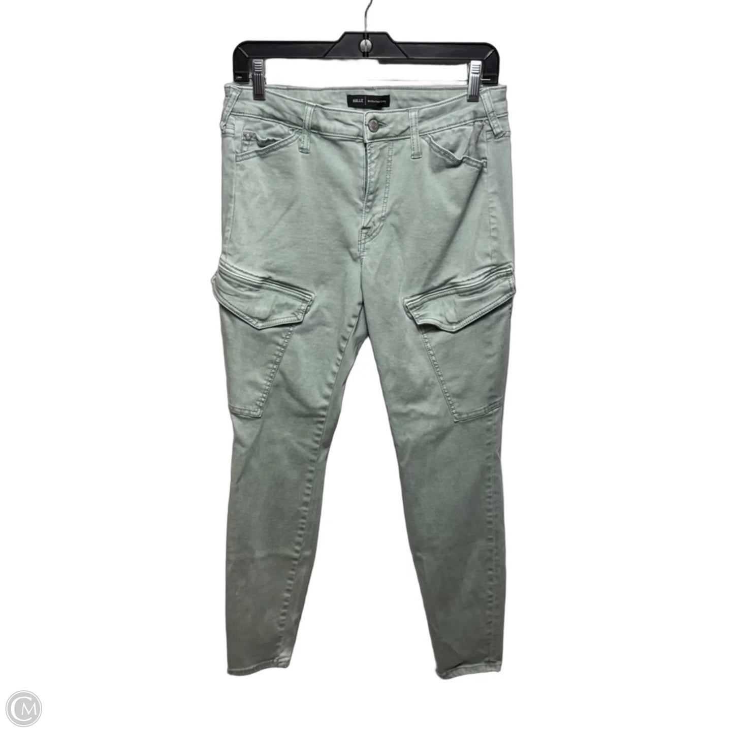 Halle Mid Rise Super Skinny Pants By True Religion In Green, Size: 10/30