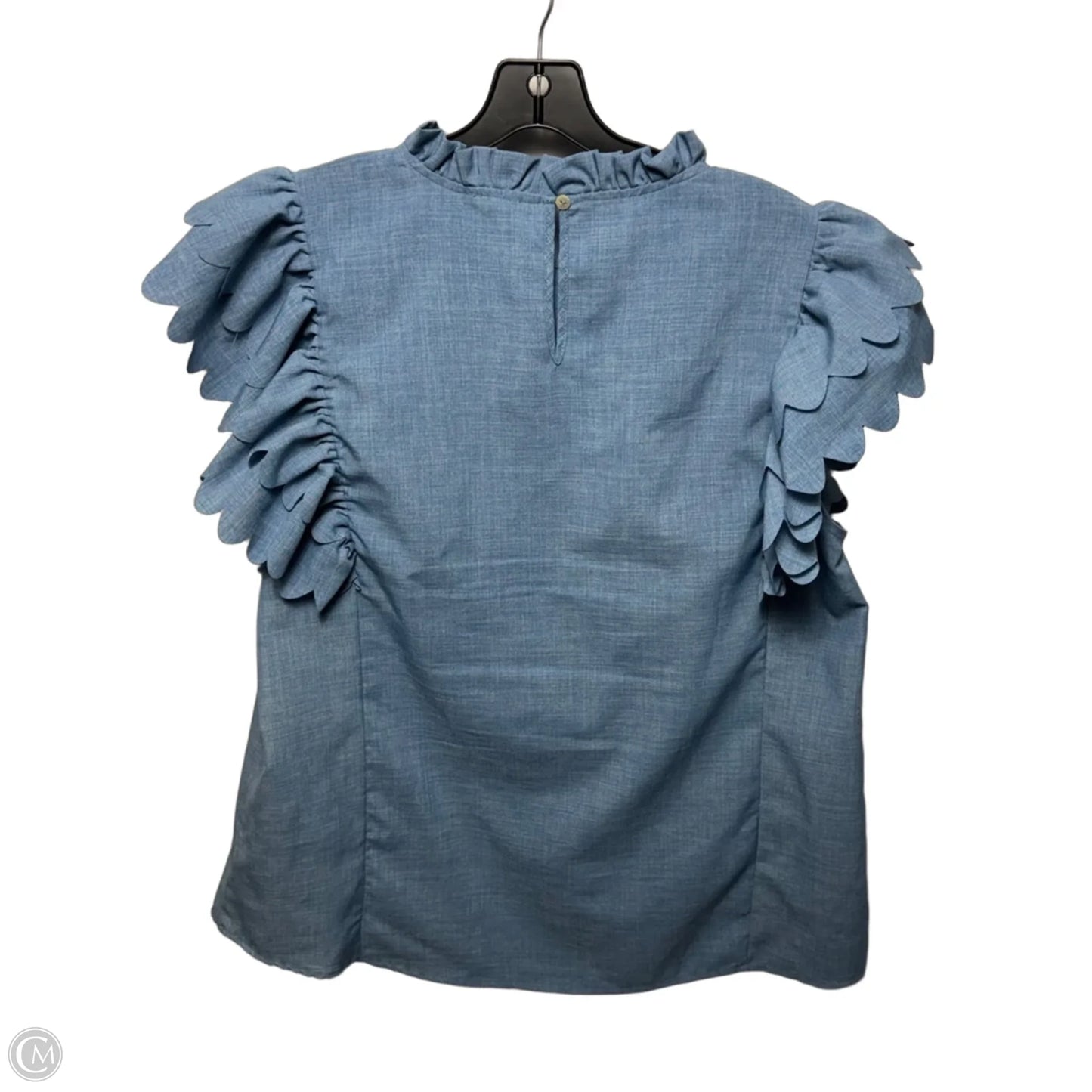 Top Short Sleeve By Jodifl In Blue, Size: L