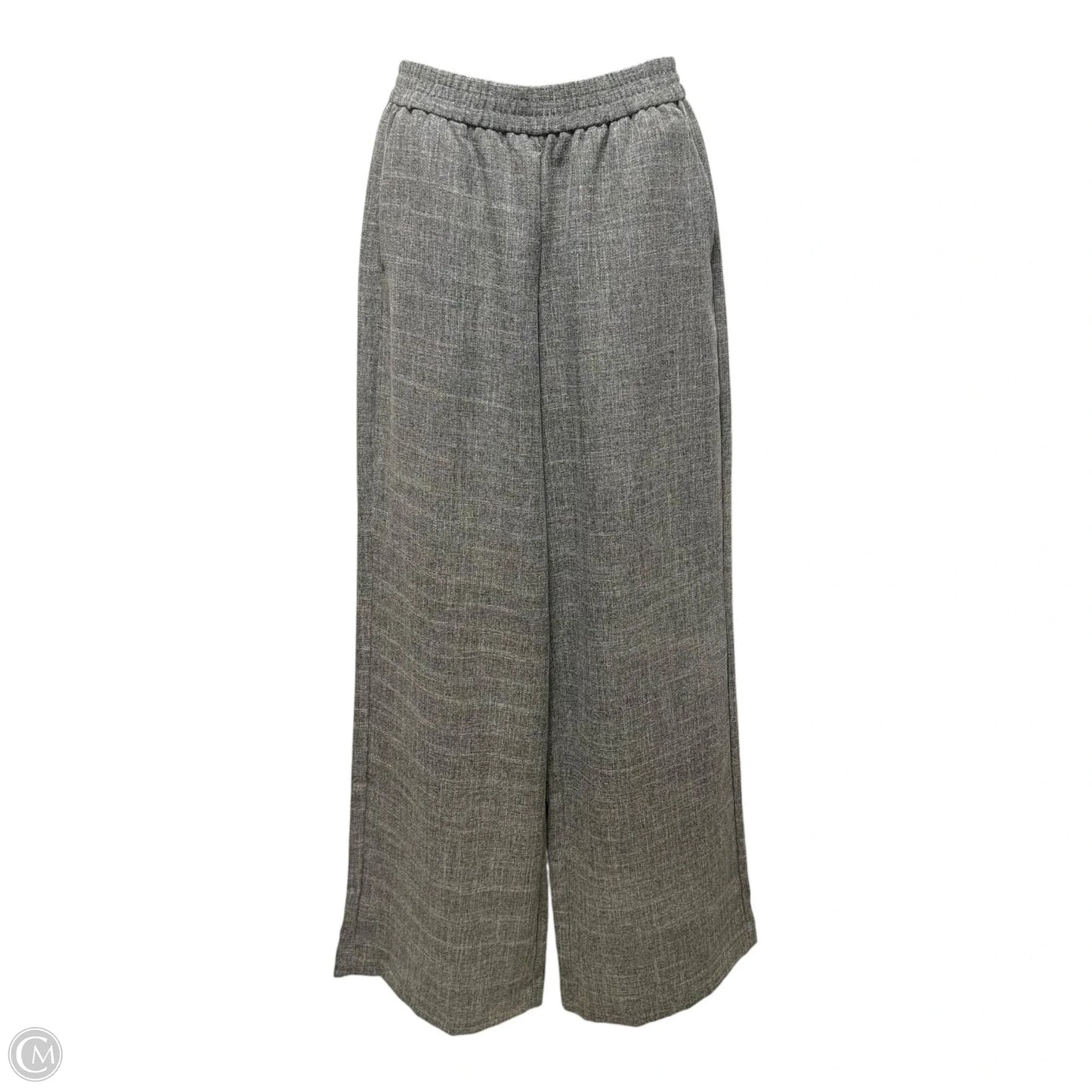 Jaspe Safari Matching Jacket & Flecked Wide Leg Trousers Suit Set 2 Piece  By Zara In Grey, Size: S