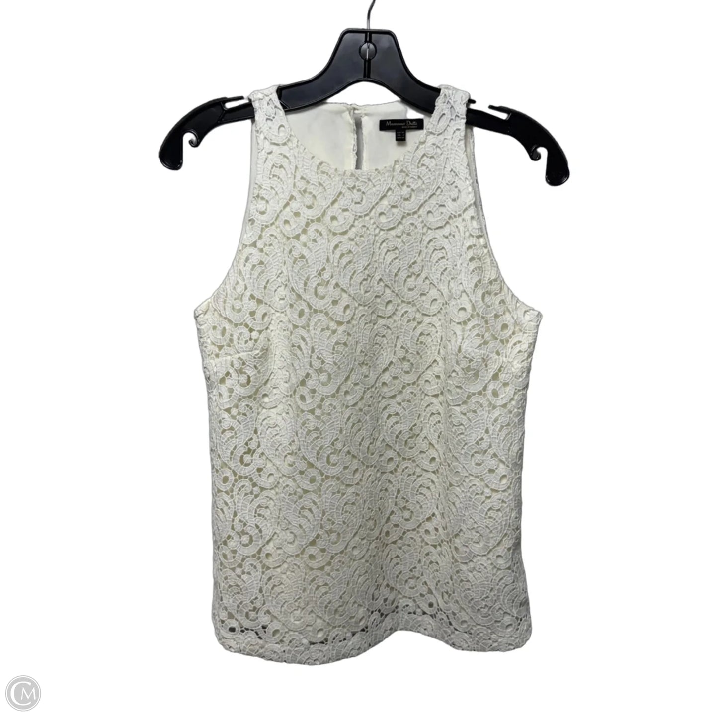 Top Sleeveless By Massimo Dutti In Cream, Size: 4