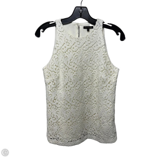 Top Sleeveless By Massimo Dutti In Cream, Size: 4